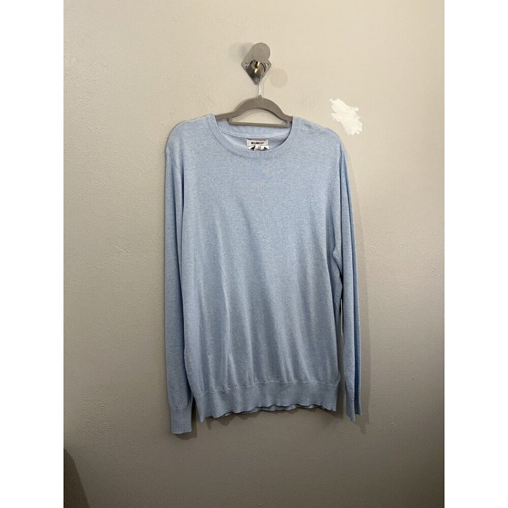 William Rast Light Blue 100% Cotton Men’s Soft Sweater Size XL